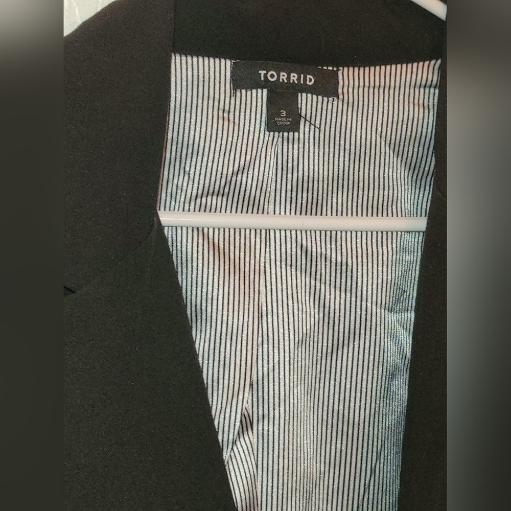 Torrid One Button Suit Blazer Jacket - image 8